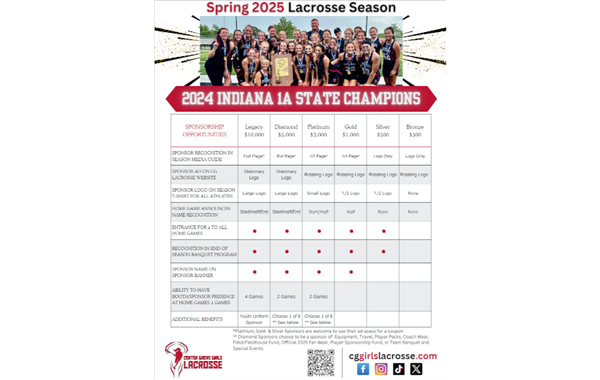 Sponsorships Now Open!